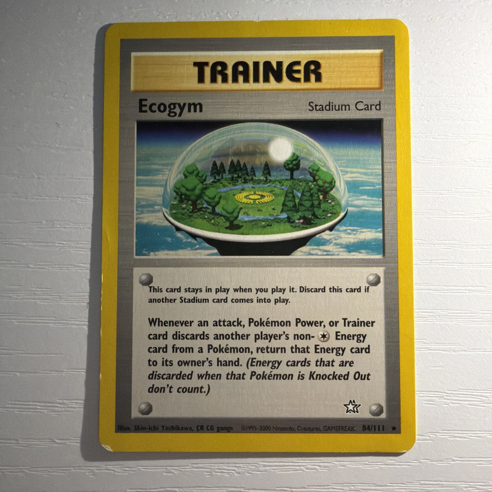 Ecogym 84/111 - Rare NON-HOLO - Neo Genesis - VINTAGE WOTC Pokemon Card