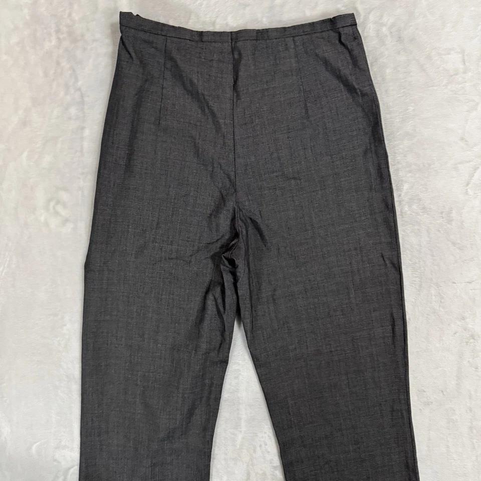 Escada шелк шерсти платье брюки 27 размер 40 ЕС высоты прямой лодыжки укороченный серый - Изображение 4 из 4