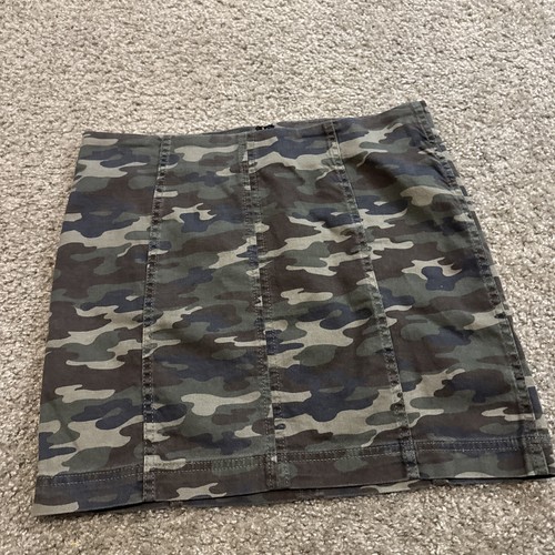 Free People Bleistiftrock grün Camouflage Camouflage Damengröße 8 " - Bild 2 von 6