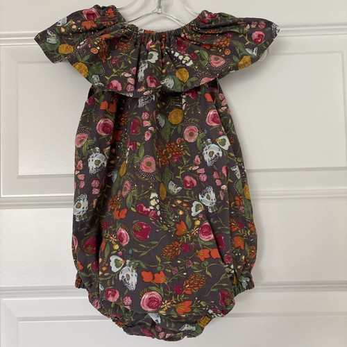 Baby Girl's 12-18m Bubble One Piece Sunsuit Romper Floral Ruffled