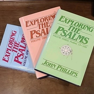 Exploring the Psalms Vol 1 2 3 John Phillips Hardcover Lot NOT Complete Set