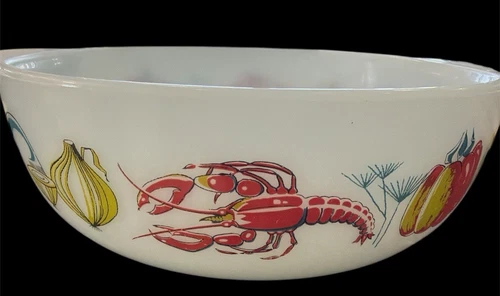 Rare Vintage JAJ Pyrex Lobster 1.5 Pint Casserole Baking Dish made in England