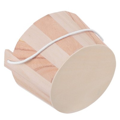 Sauna Crystal Salt Barrel Water Bucket outside Contrast Shower Large Wood