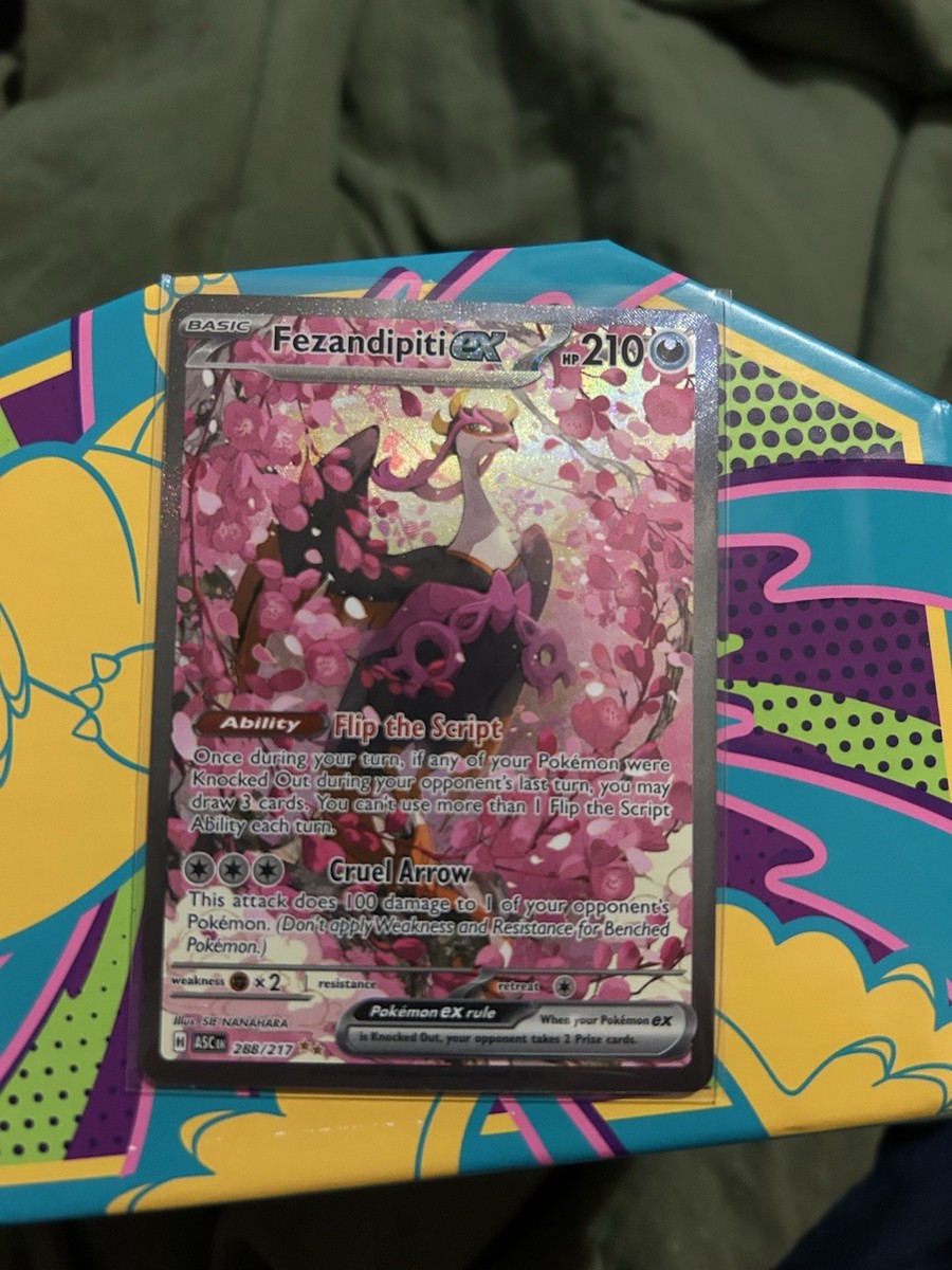 Pokémon Fezandipiti EX Special Illustration Rare Full Art Holo