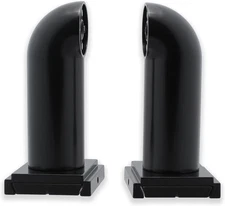 BlastHome Luxury French Return Room Darkening Brackets - Tuxedo Black