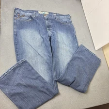 Ariat M7 Jeans Mens 38x32 Blue Slim Fit Straight Leg Legacy Denim Loop Lock