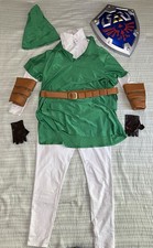 Legend Of Zelda Link Costume - Spirit Halloween Adult Size Small S with Shield
