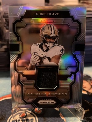 Chris Olave 2023 Panini Prizm Premier Jerseys RC Silver PJ-CO RC Saints BCX-393