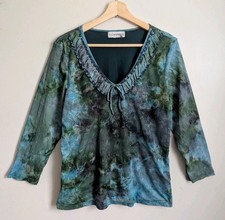 True Vtg Y2K Mesh Top M L Forest Fairy Grunge...