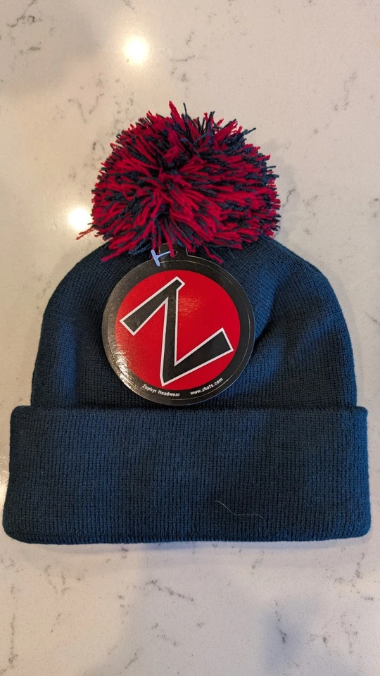 Columbus Chaquetas Azul Juvenil Invierno Sombrero con Pom/Bobble Nuevo con Etiquetas Sombreros Zephyr Foto 2 de 4