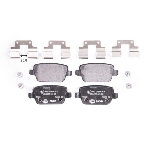 Hella BremsbeläGe Bremsbelegsatz Hinten FüR Land Rover Freelander 2-image