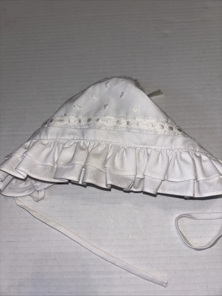 Gorro bebé encaje algodón mezcla poliéster 9-12m talla 13 Foto 3 de 4