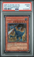 2008 YU-GI-OH! LODT-LIGHT OF DESTRUCTION #EN088 SUPER-ANCIENT DINOBEAST PSA 9
