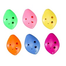Compact and Lightweight 6 Hole Ocarina Flute Colorful ABS Plastic Soprano C Key