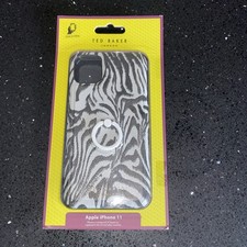 Ted Baker iPhone 11 Clip Phone Case Zebra Print New 