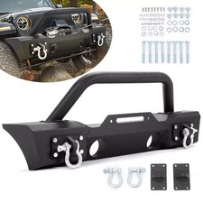 Front Bumper Wwinch Plate For 2007-2026 Wrangler Jk Jl Gladiator Jt 24 Door