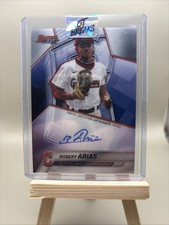 Robert Arias 2025 Bowman’s Best Auto Card Cleveland Guardians B25-RA MLB