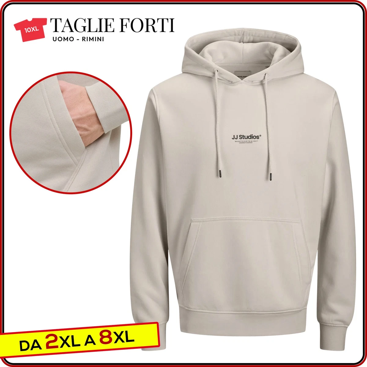 Jack & Jones Laboratory Felpa Uomo Con Cappuccio - 100% Cotone - 3
