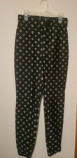 Vintage 90's Women's Obermeyer Ski Pants Black/white Snowflake Pattern 8