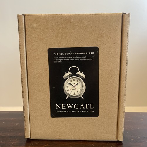 Newgate New Covent Garden Alarm Clock Overcoat Grey Retro Mid-Century Modern - Picture 2 of 2