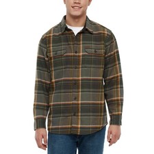 Orvis Men  s Flannel Shirt - GREEN Select Size: S-XXL FAST SHIPPING
