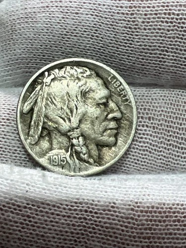 1915 Near Full Horn Higher Grade Buffalo Nickel -  Nice Better Date US Coin!