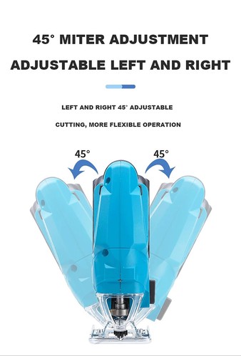 Cordless Jig Saw for Makita 18V Battery - Brushless Electric Jigsaw Tool with... - Picture 6 of 7