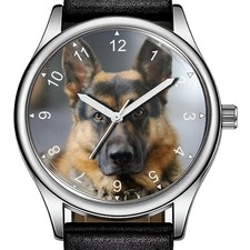 Ritratto Di Pastore Tedesco Alsaziano Raro Alla Moda Orologio Da Polso 38mm