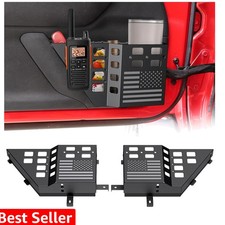 Upgraded Metal Front Door Pocket Storage Box for Jeep Wrangler JK JKU 2018 20...