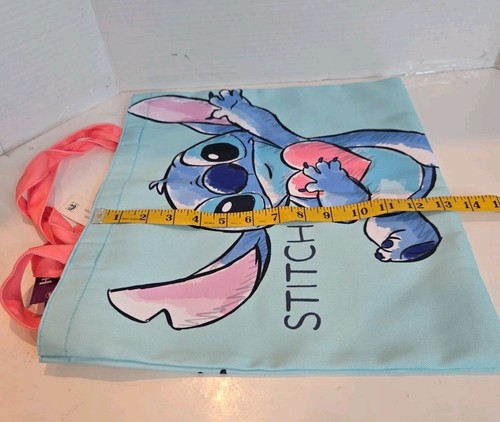 Disney Parks Stitch con Cuore Tote Bag, Porta Charm Tote Bag 100% Cotone - Foto 6 di 7