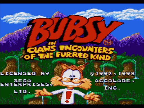 Bubsy - Sega Genesis Game Complete - Picture 1 of 4