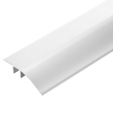Aluminum Floor Transition Strip 35.4" Silver for Tile to Tile 0.2-0.7" Height