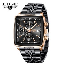 Military Men Watch Stainless Steel Quartz Date Luminous Chronograph Waterproof