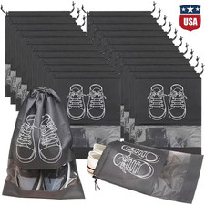 4Pcs Portable Shoe Bags for Travel Large Shoes Pouch Storage Organizer Clear USA