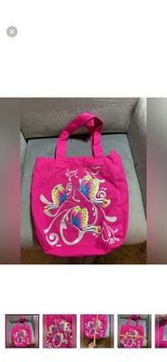 Fiorelli Pink Butterfly Print Tote Bag Zip Closure Double Handles Medium
