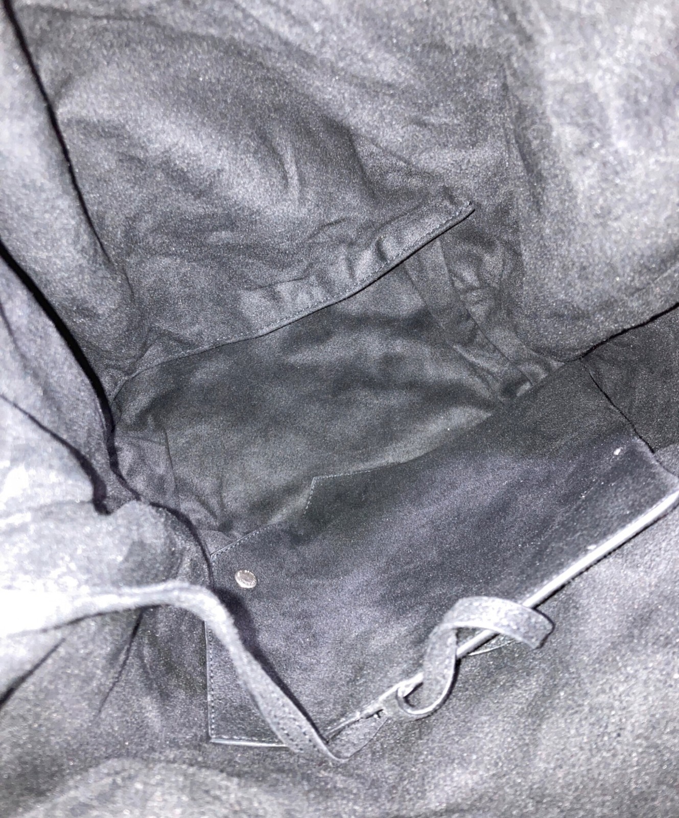 Borsa donna Saint Laurent Paris tipo 2 vie Teddy chiusura con coulisse nera