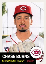 2026 Topps Living Set Card 920 Chase Burns - Rookie - Only 25 Cents Shipping!