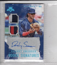 DANSBY SWANSON 2017 DIAMOND KING AUTOGRAPHED ROOKIE CARD