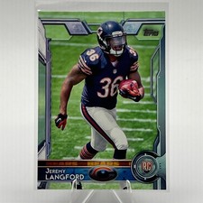 2015 Topps #471 Jeremy Langford RC Rookie Chicago Bears RB NFL Card. rookie card picture