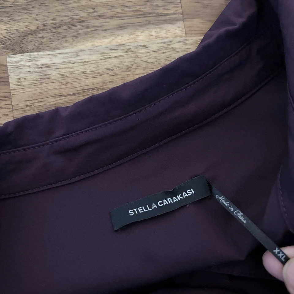 Туника рубашка Stella Carakasi слива Lagenlook размер XXL капсула путешествий карьера карманы - Изображение 4 из 4