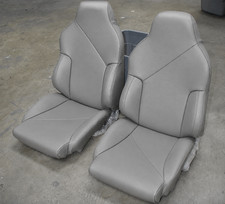 For 94-96 Chevy Corvette C4 Sport S.leather Custom Fit Pair Seat Covers Grey