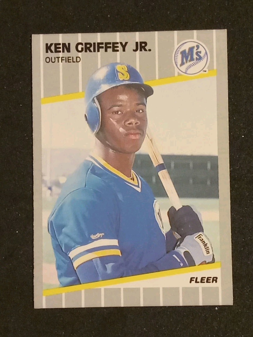 Ken Griffey Jr ROOKIE 1989 Fleer Seattle Mariners #548 RC
