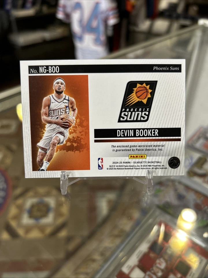 2024-25 Panini Silhouette NBA Gear Devin Booker Juego Usado Parche SP Phoenix Suns! Foto 2 de 2