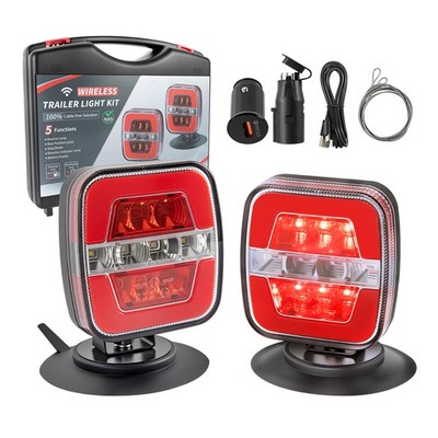 Upgraded Version Wireless Trailer Lights, Magnetic Trailer Lights Wireless Kit