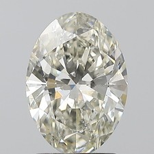 Oval Cut 1.70 CT Cert. GIA Natural Mined Diamond Loose K color SI2 clarity 3636.71 per carat