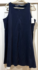 NWT Spanx Get Moving Zip Front Skort Dress Navy Sleeveless Plus Size 2X