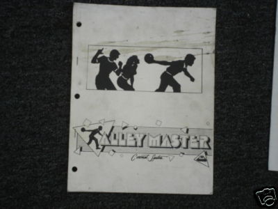 Original factory cinemat system ALLEY MASTER video arcade game owners manual