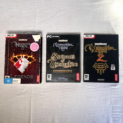 Neverwinter Nights Legends PC Game Shadows Of Undrentide Hordes of the Underdark