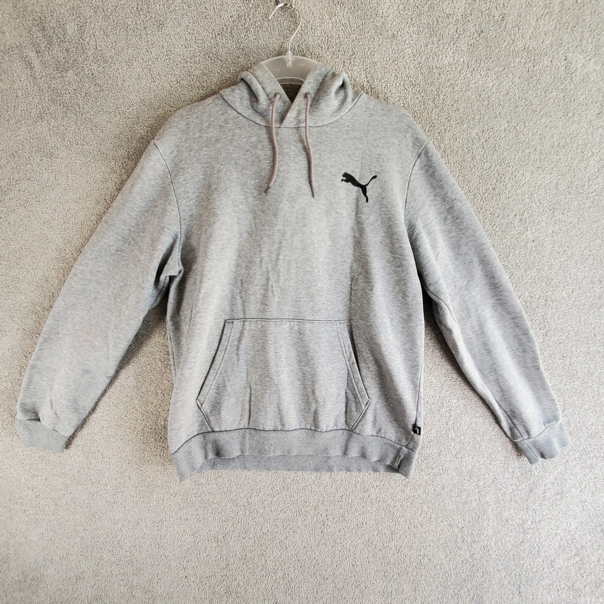PUMA Jumper Hoodie Mens Medium M Grey Activewear Casual Pullover