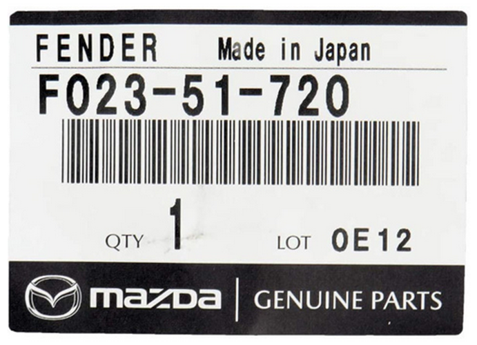MAZDA Genuine RX-7 RX7 SAVANNA SA22C 1983-1985 Fender Badge Emblem